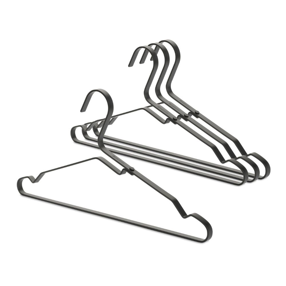 Aluminium Clothes Hangers, Set of 4 - Black at Brabantia GH