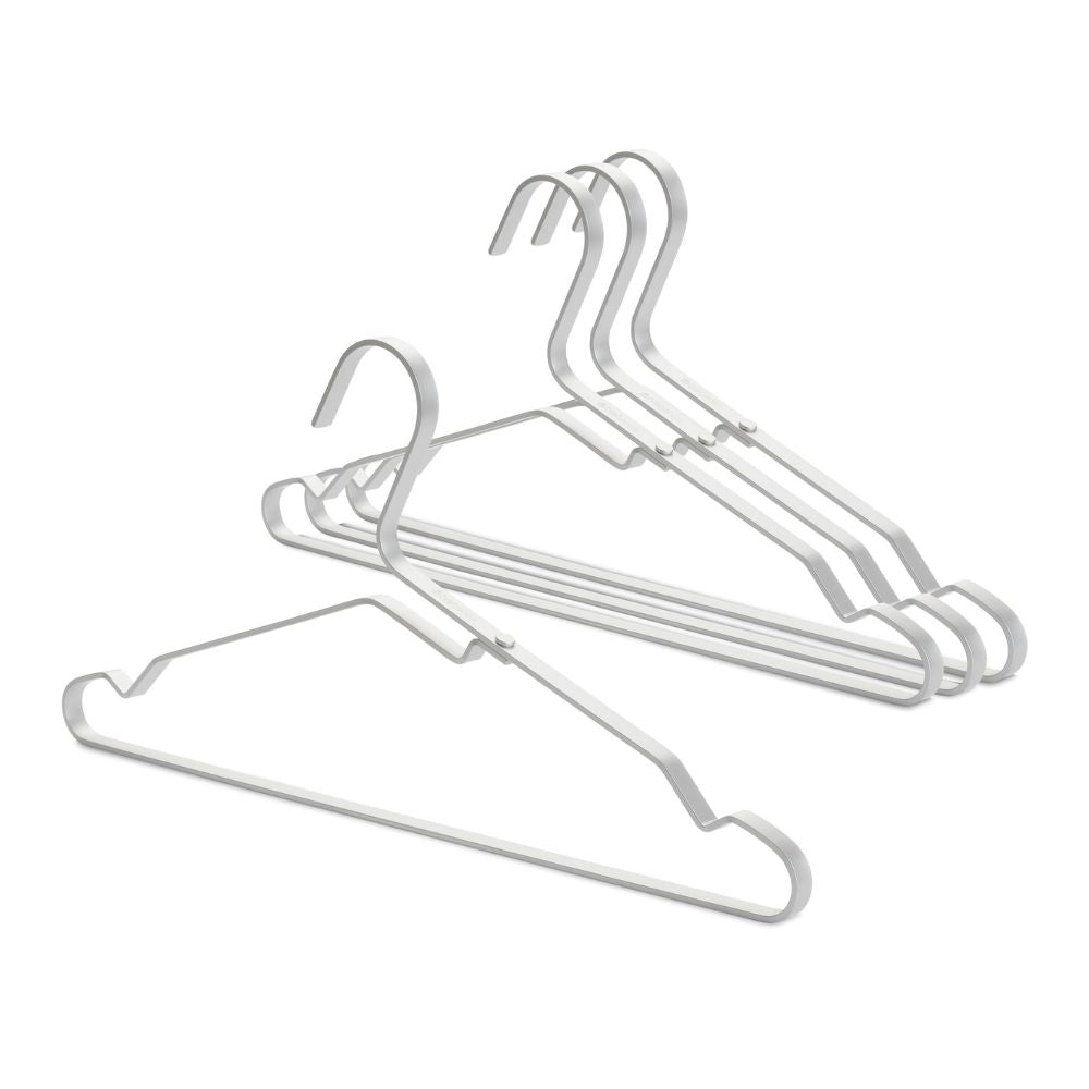 Aluminium Clothes Hangers, Set of 4 - Silver at Brabantia GH