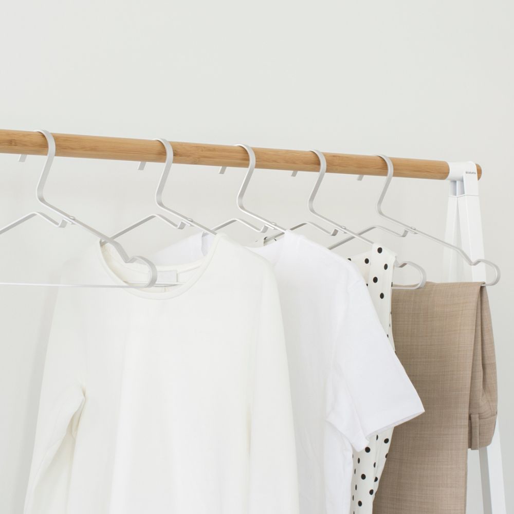 Aluminium Clothes Hangers, Set of 4 - Silver at Brabantia GH