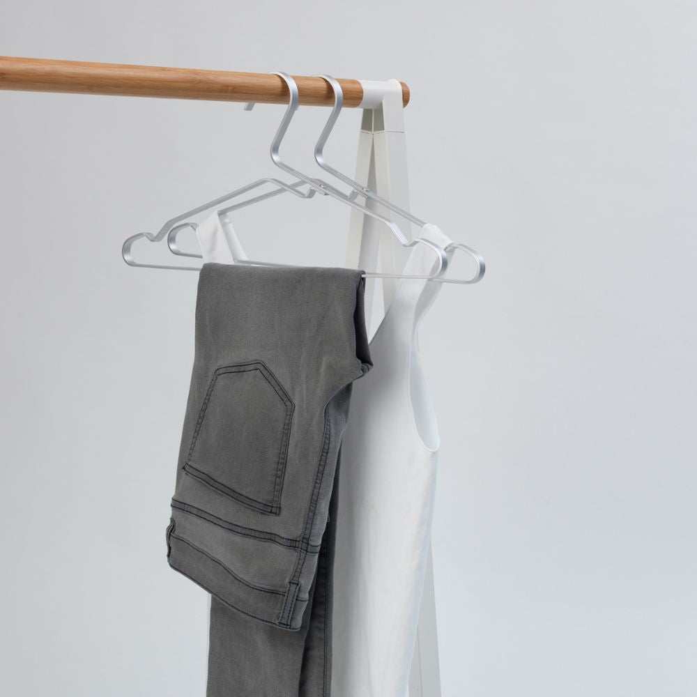 Aluminium Clothes Hangers, Set of 4 - Silver at Brabantia GH