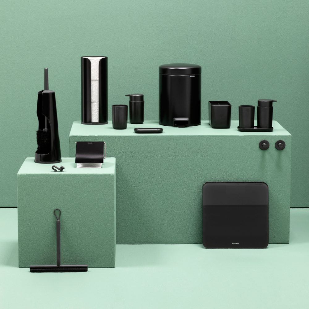 Bathroom Accessory Set, ReNew, Set of 3 - Dark Grey at at Brabantia GH