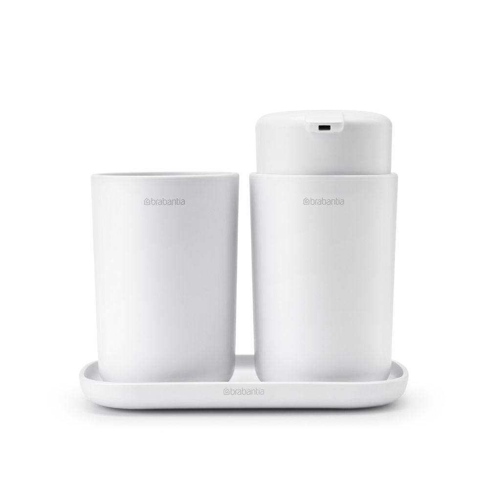 Bathroom Accessory Set, ReNew, Set of 3 - White at Brabantia GH