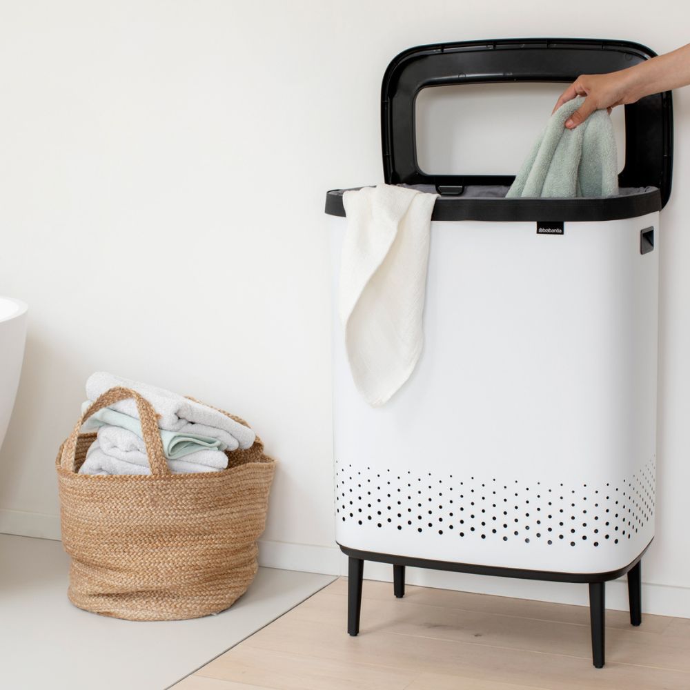 Bo Laundry Bin Hi, 2 x 45 litre - White at Brabantia GH