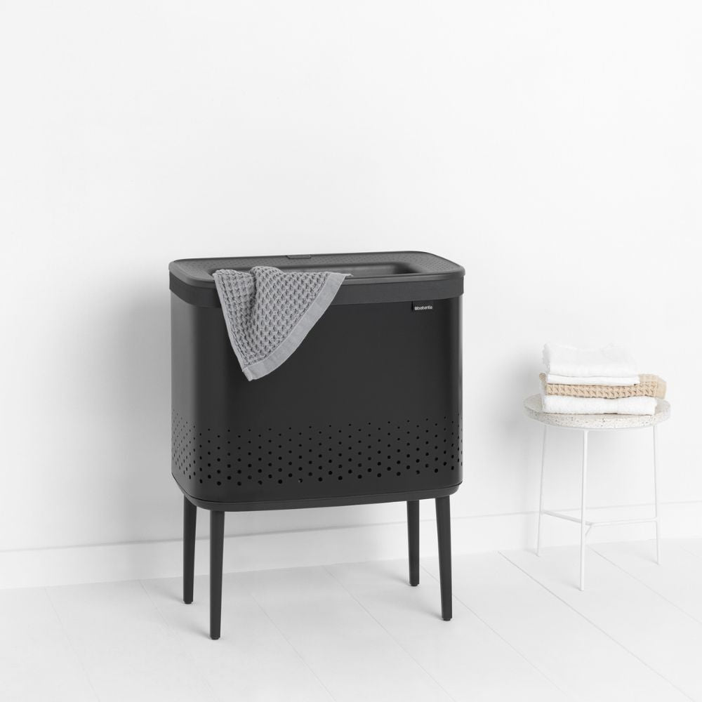 Bo Laundry Bin, 60 litre - Matt Black at Brabantia GH