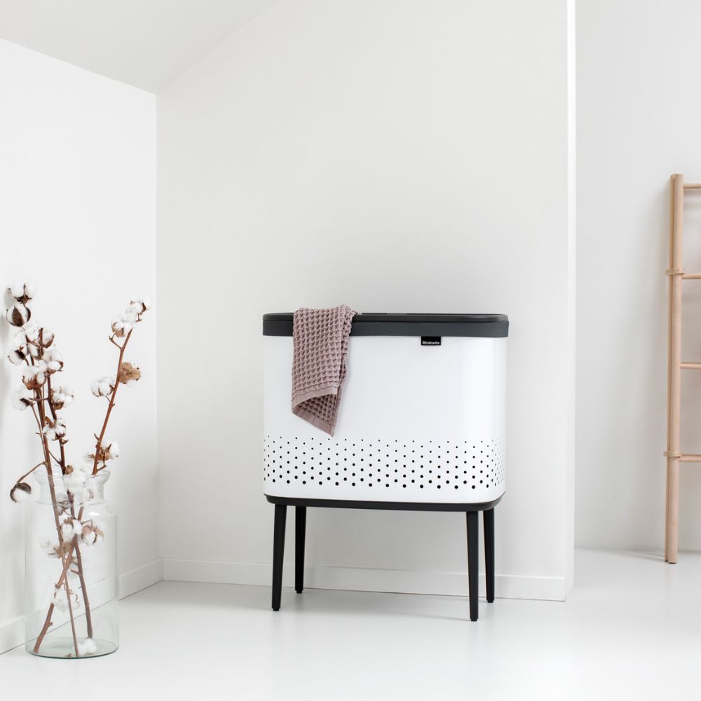 Bo Laundry Bin, 60 litre - White at Brabantia GH