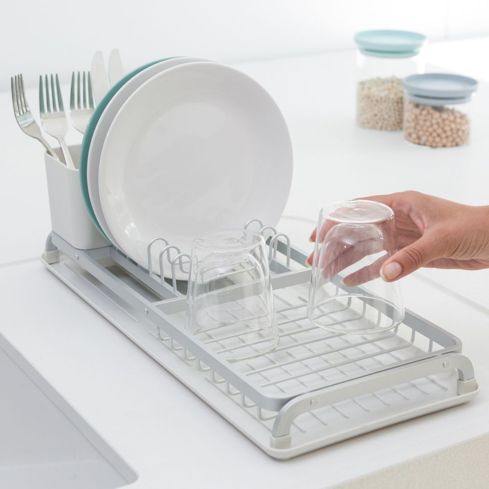 Compact Dish Drying Rack, SinkSide - Light Grey at Brabantia GH