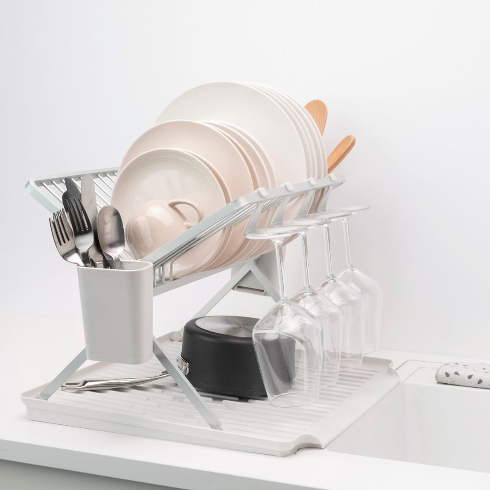 Foldable Dish Drying Rack, SinkSide, Large - Light Grey at Brabantia GH