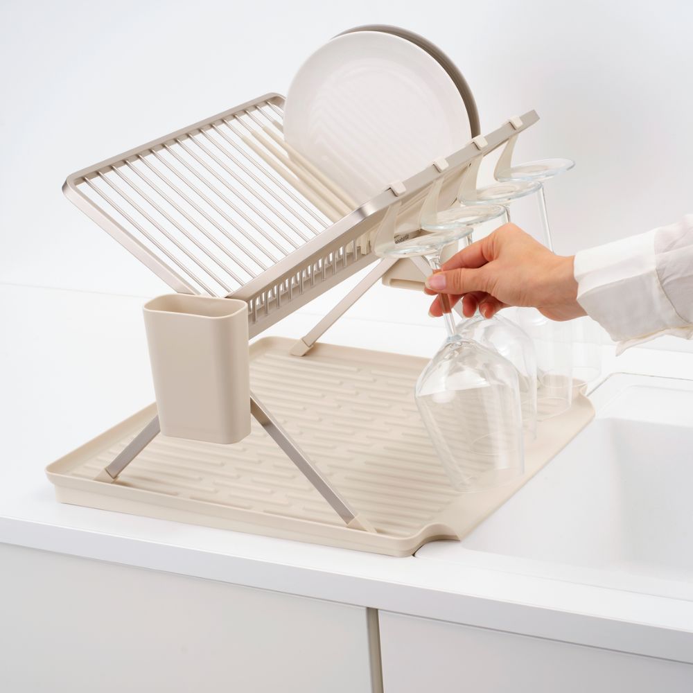 Foldable Dish Drying Rack, SinkSide, Large - Soft Beige at Brabantia GH