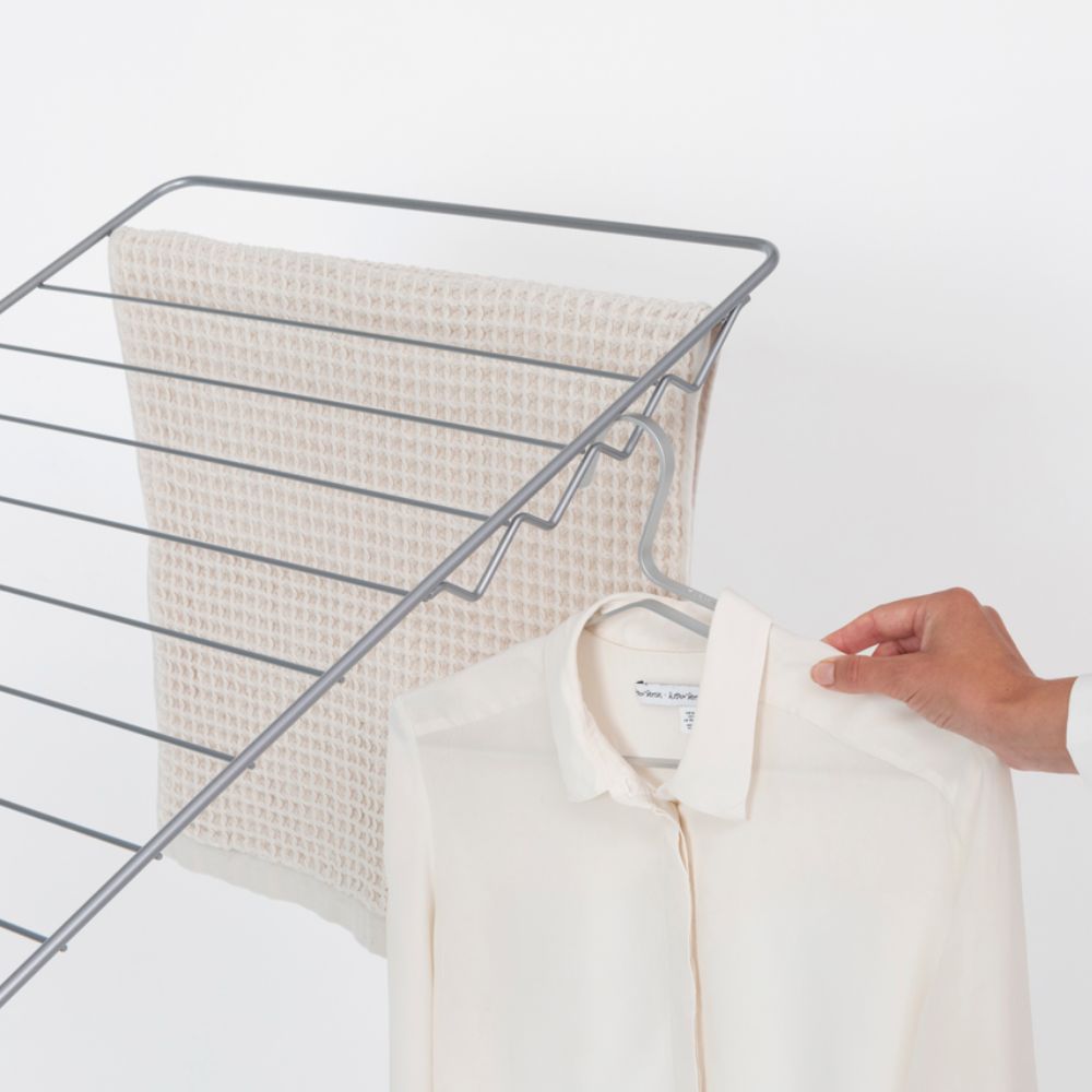 HangOn Drying Rack, 25 metres with rod - Metallic Grey at Brabantia GH