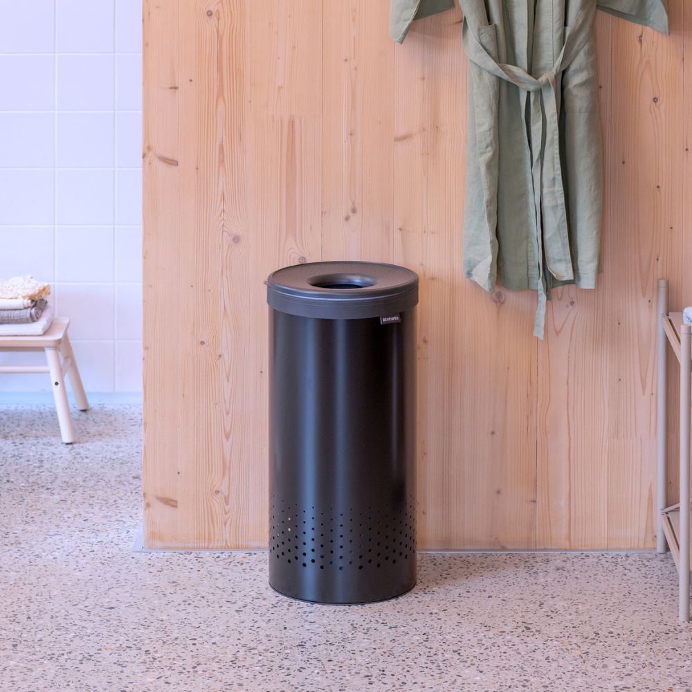 Laundry Bin, 35 litre - Matt Black at Brabantia GH