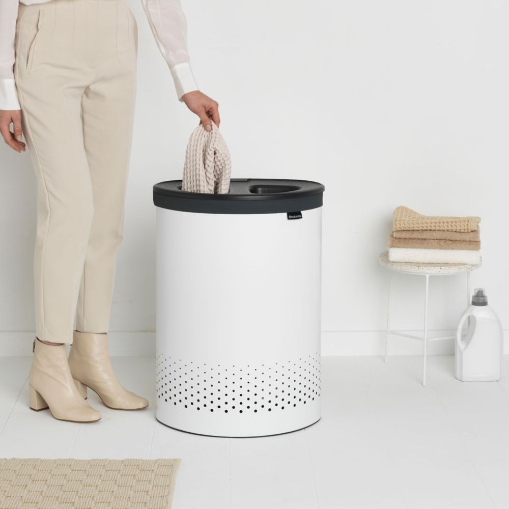 Laundry Bin, 55 litre, Selector - White at Brabantia GH