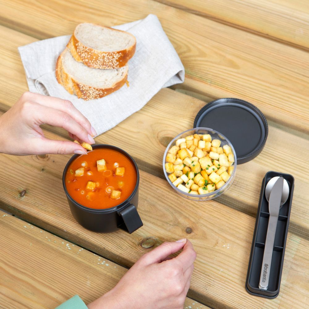 Make & Take Cutlery Set, 3 pieces - Dark Grey at Brabantia GH