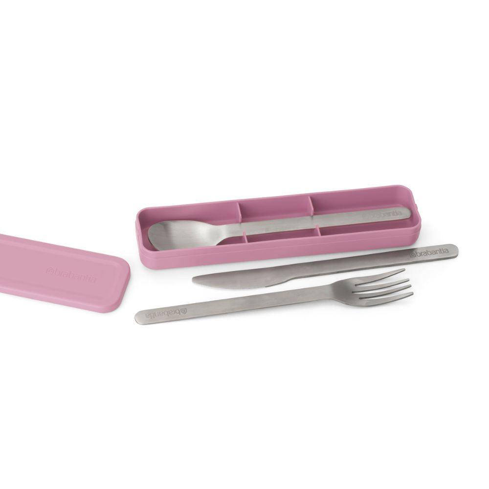 Make & Take Cutlery Set, 3 pieces - Lilac Pink at Brabantia GH