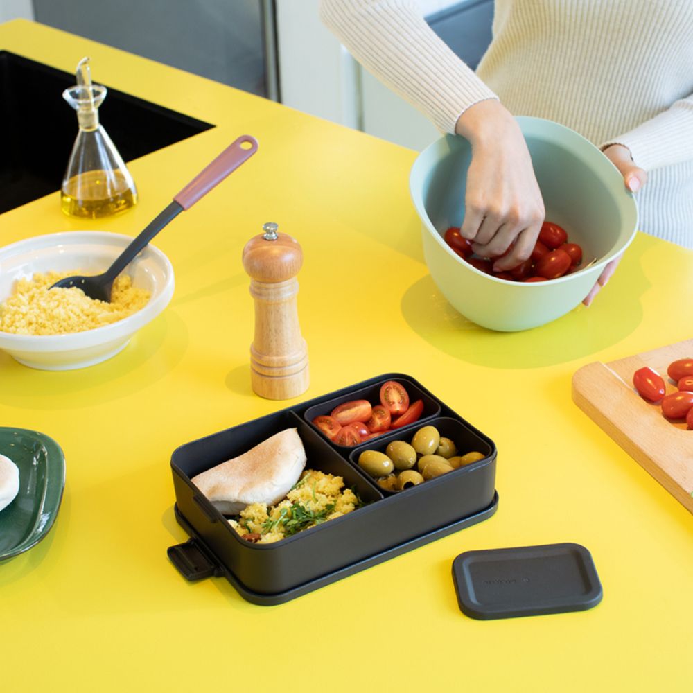 Make & Take Lunch Box Bento, Large, Plastic - Dark Grey at Brabantia GH
