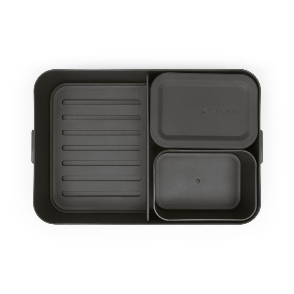 Make & Take Lunch Box Bento, Large, Plastic - Dark Grey at Brabantia GH