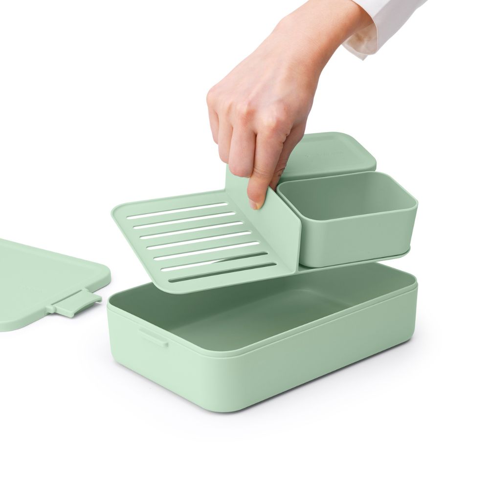 Make & Take Lunch Box Bento, Large, Plastic - Jade Green at Brabantia GH