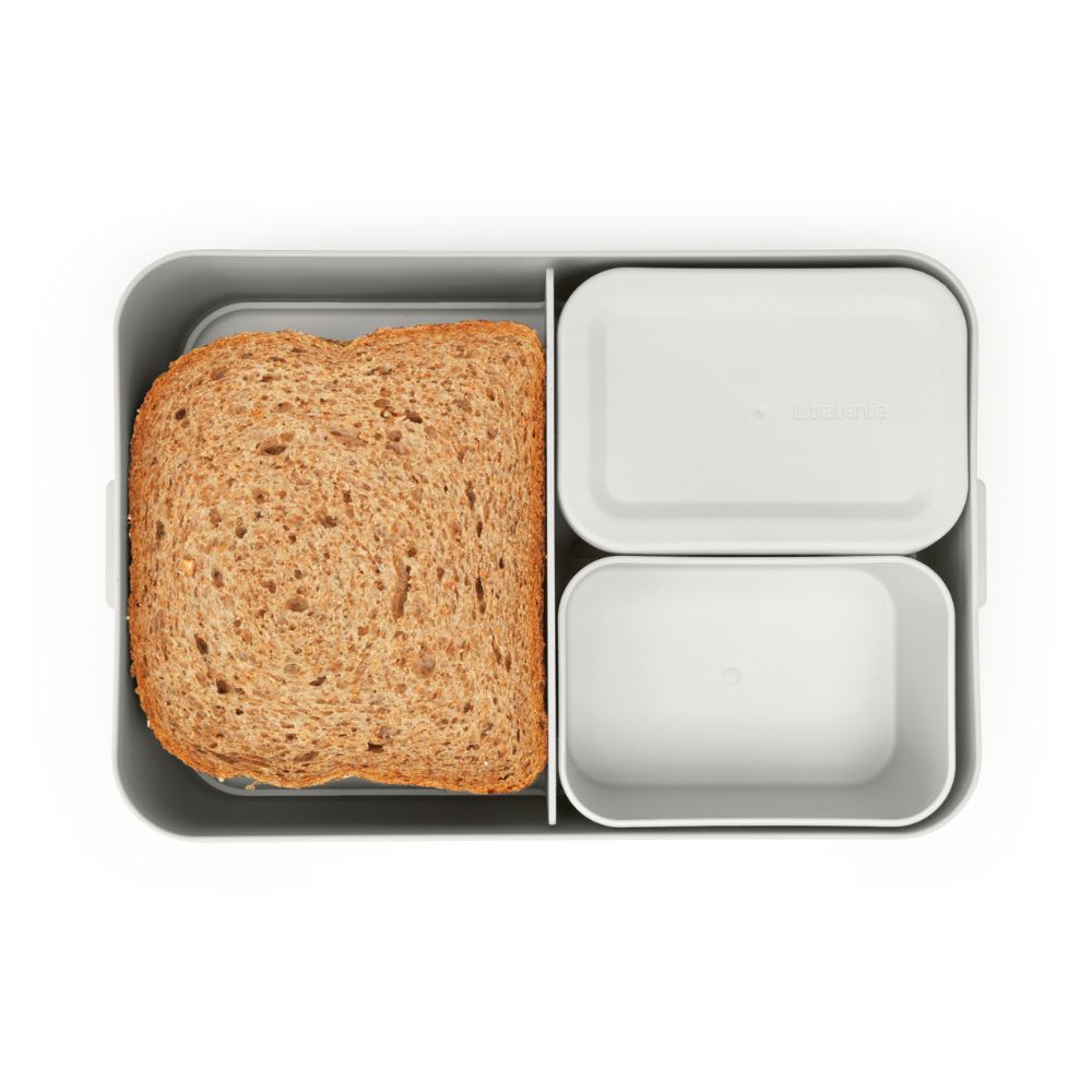 Make & Take Lunch Box Bento, Large, Plastic - Light Grey at Brabantia GH