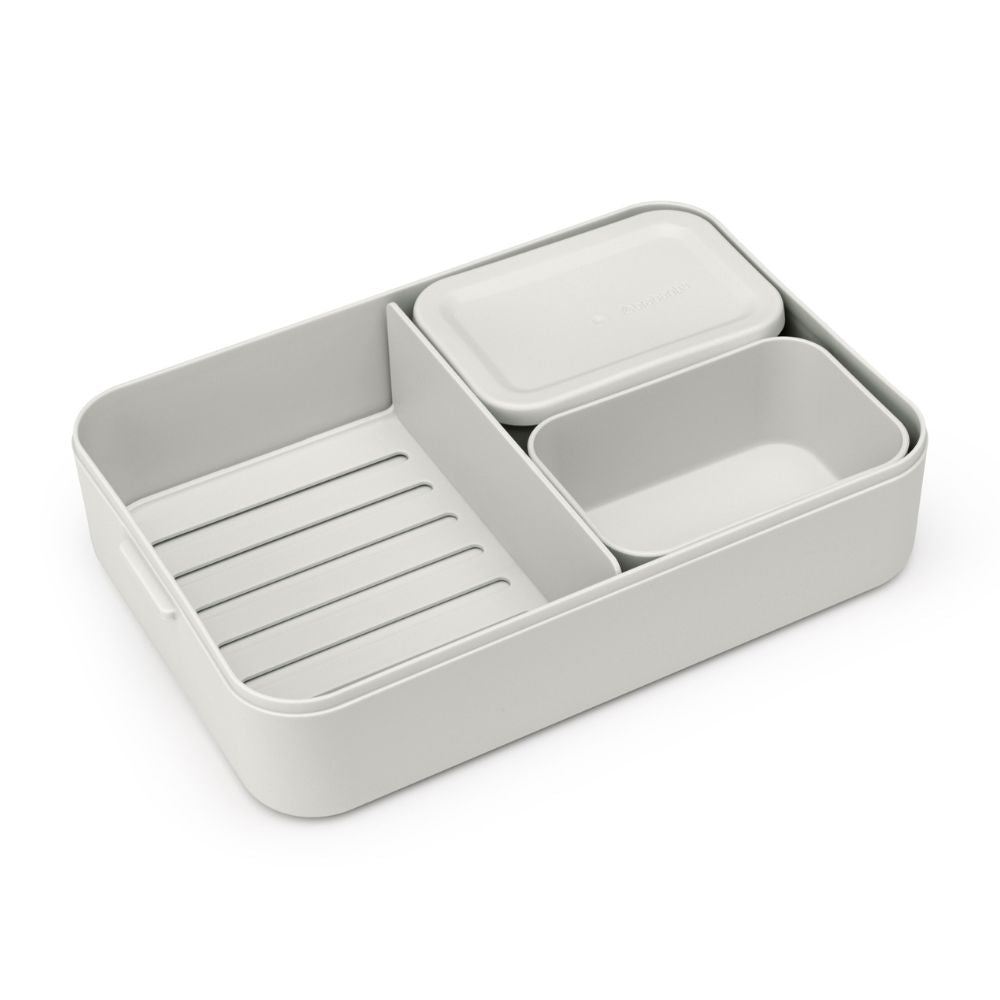Make & Take Lunch Box Bento, Large, Plastic - Light Grey at Brabantia GH