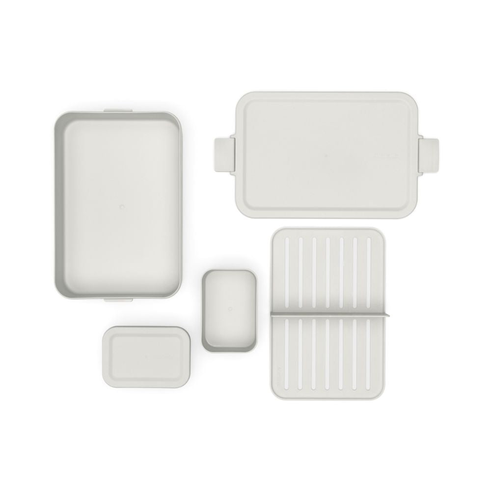 Make & Take Lunch Box Bento, Large, Plastic - Light Grey at Brabantia GH