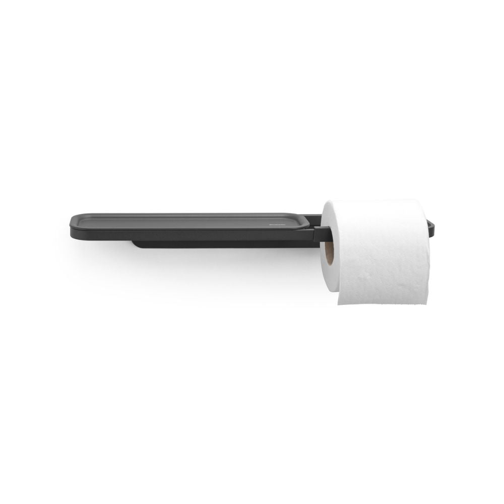 MindSet Toilet Roll Holder with Shelf, Mineral Infinite Grey at Brabantia GH