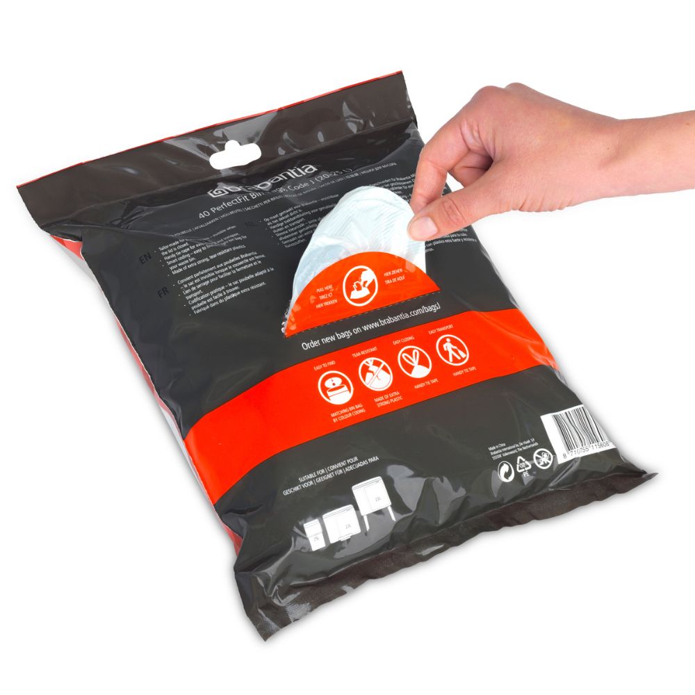 PerfectFit Bags, Code J, 20-25L, 40 Bags at Brabantia GH