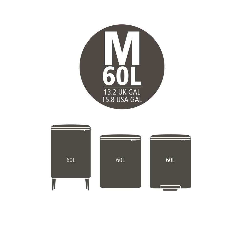 PerfectFit Bags, Code M, 60L, 40 Bags at Brabantia GH