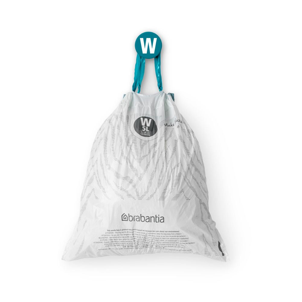 PerfectFit Bags, Code W, 5L, 40 Bags at Brabantia GH