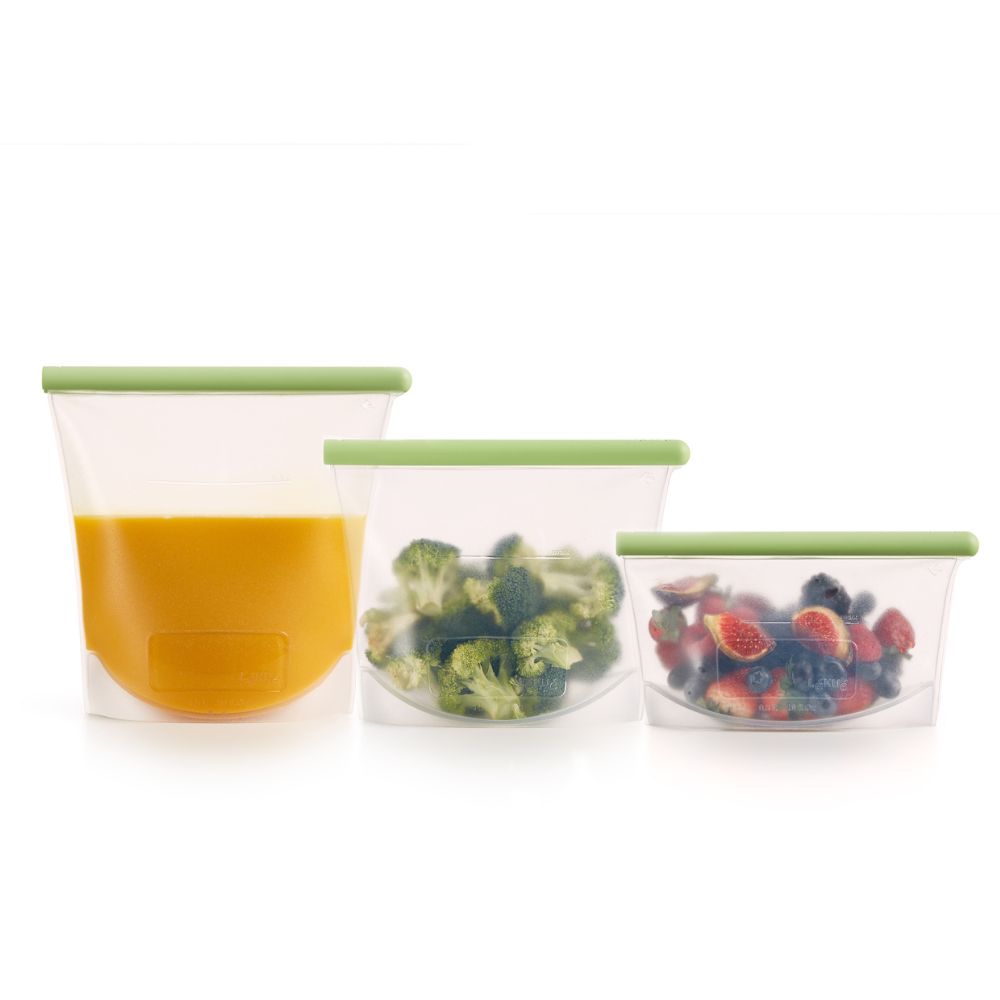 Set of 3 Reusable Silicone Bags - Green at Brabantia GH