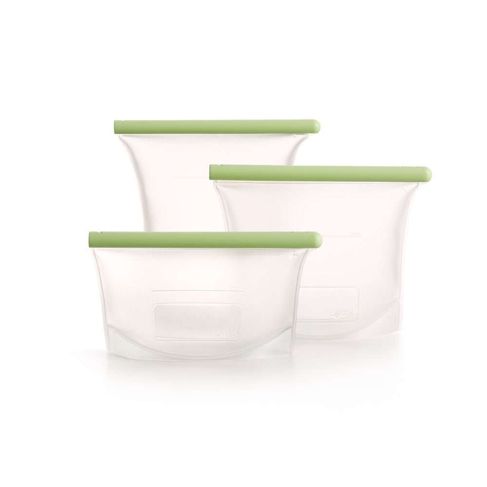 Set of 3 Reusable Silicone Bags - Green at Brabantia GH