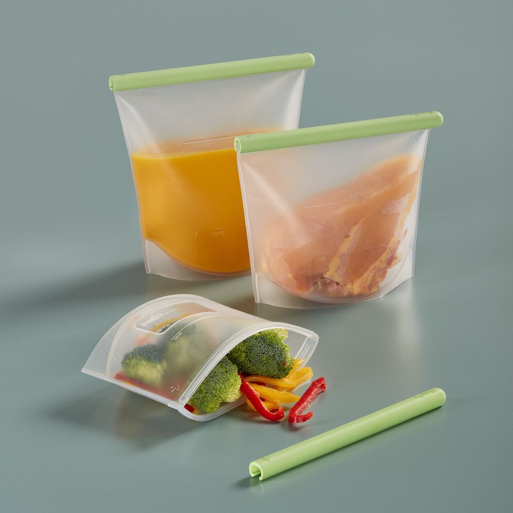 Set of 3 Reusable Silicone Bags - Green at Brabantia GH