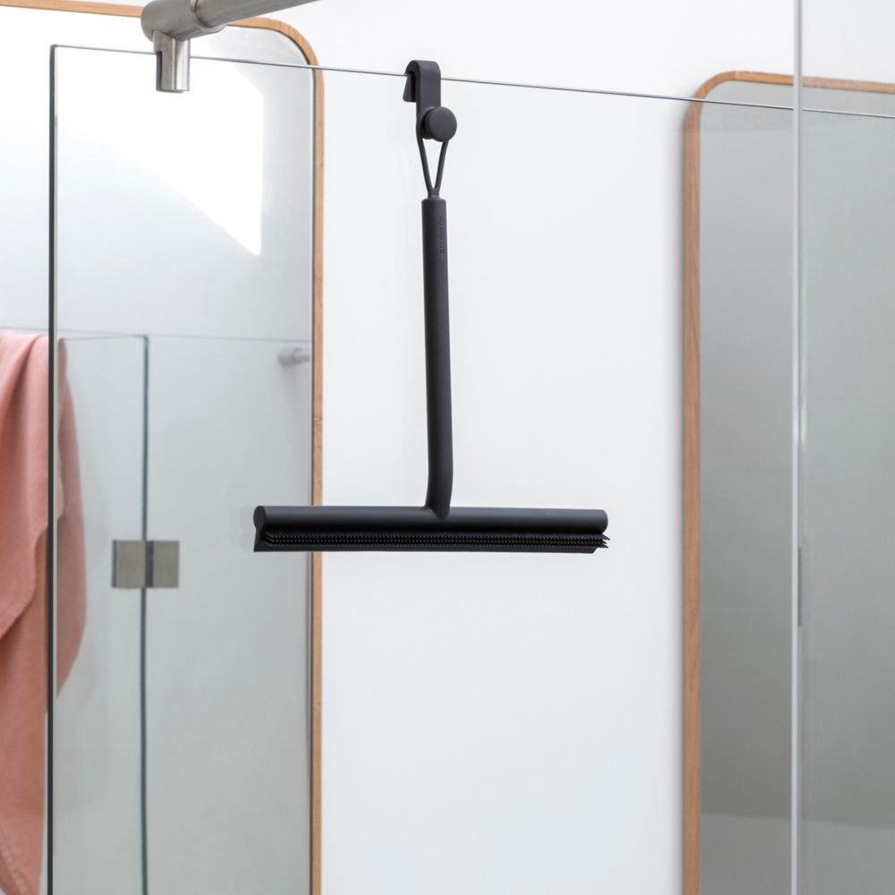 Shower Squeegee, ReNew, with door hook - Dark Grey at Brabantia GH