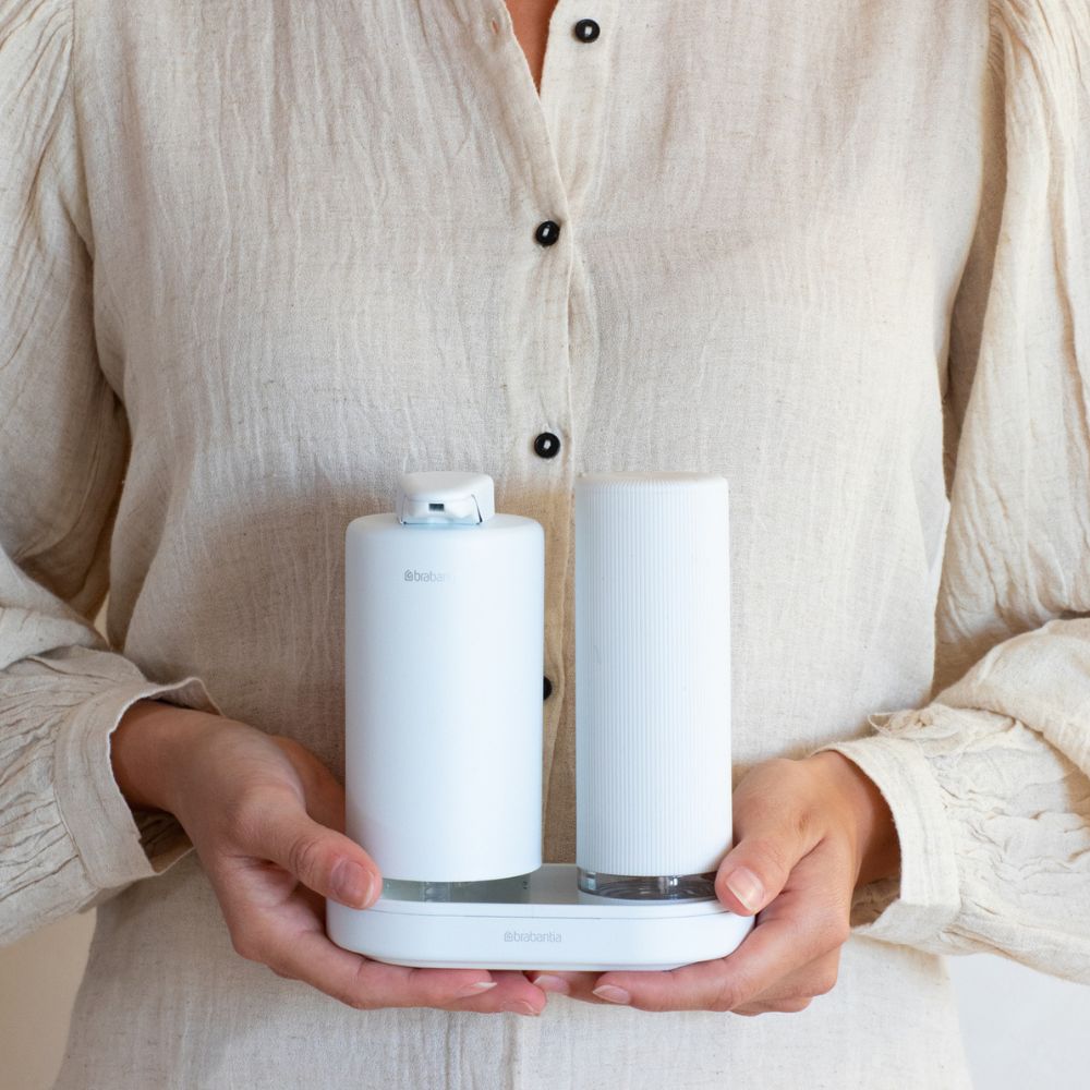 Soap Dispenser Set, SinkStyle, 2x 200 ml - Mineral Fresh White at Brabantia GH