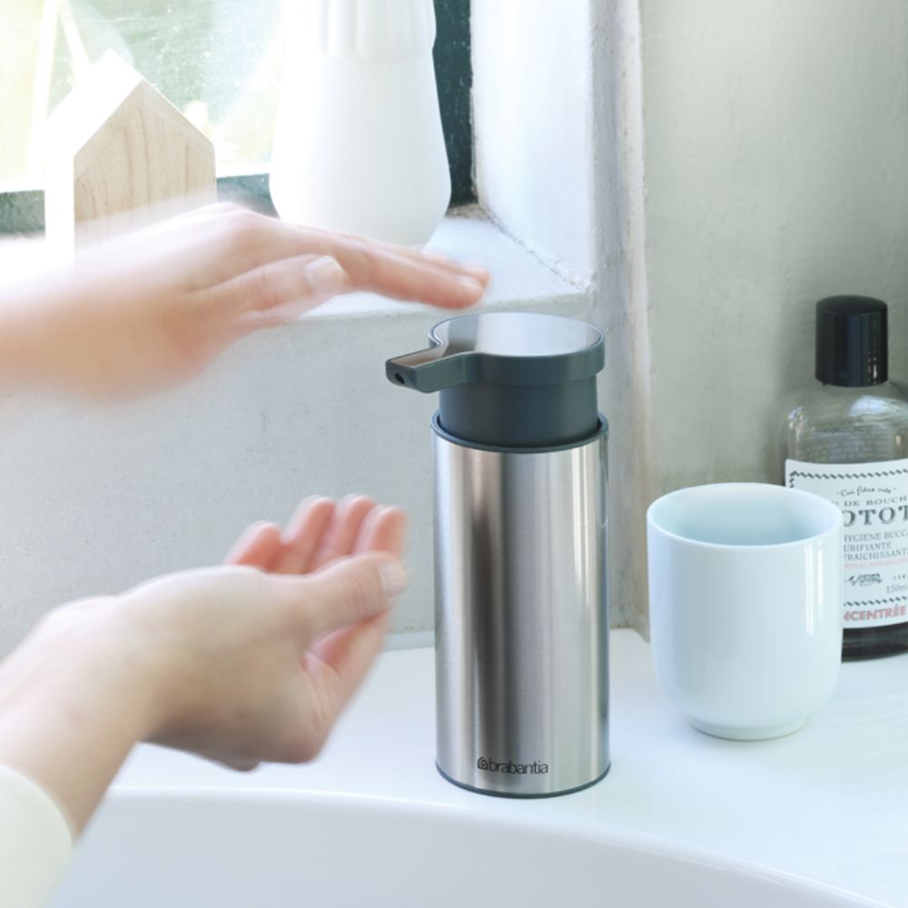 Soap Dispenser, Profile - Matt Steel Fingerprint Proof at Brabantia GH