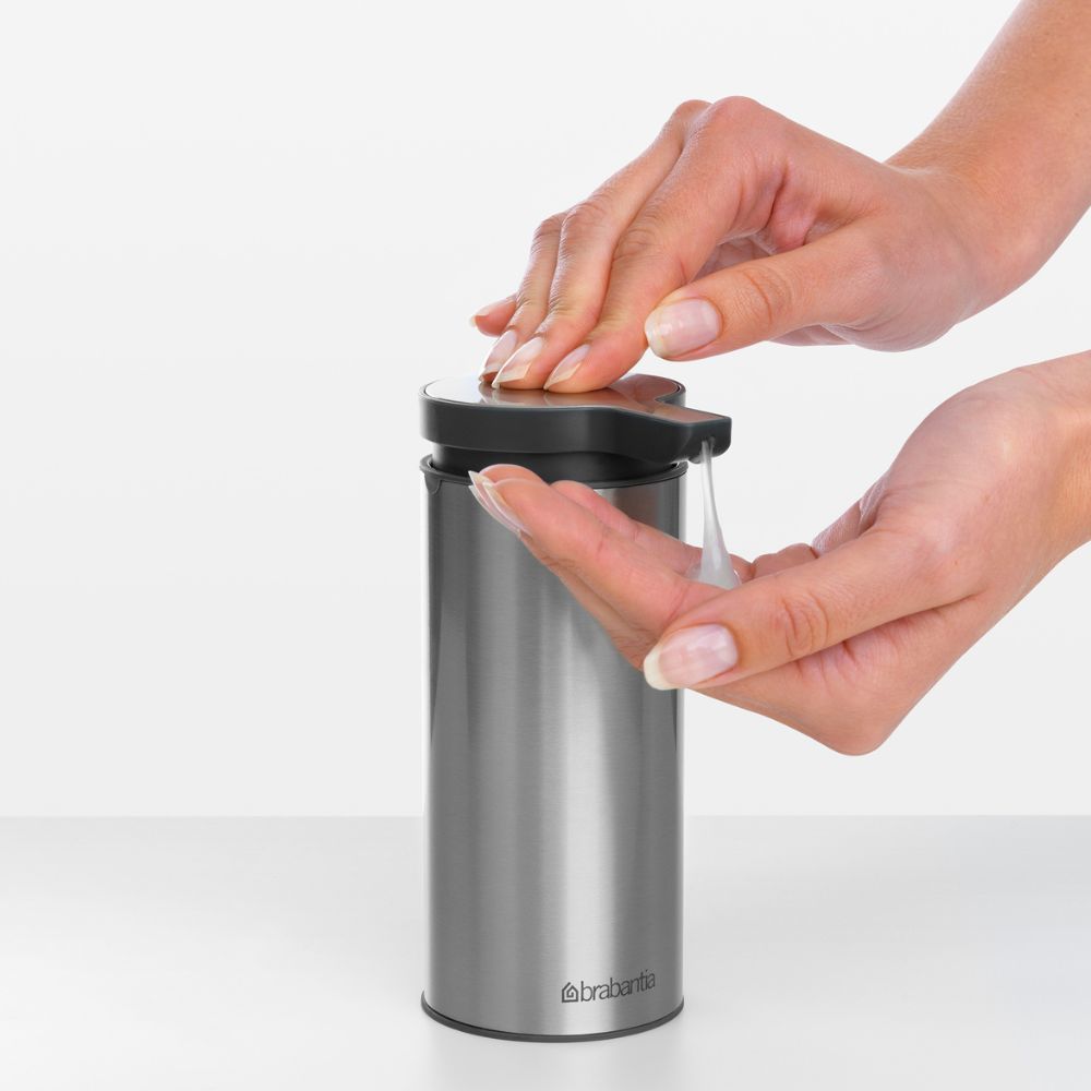 Soap Dispenser, Profile - Matt Steel Fingerprint Proof at Brabantia GH