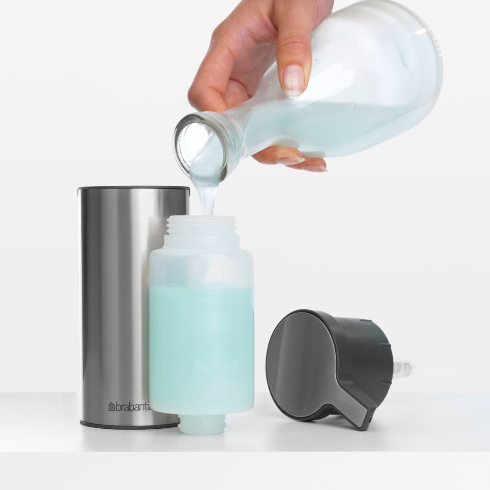 Soap Dispenser, Profile - Matt Steel Fingerprint Proof at Brabantia GH