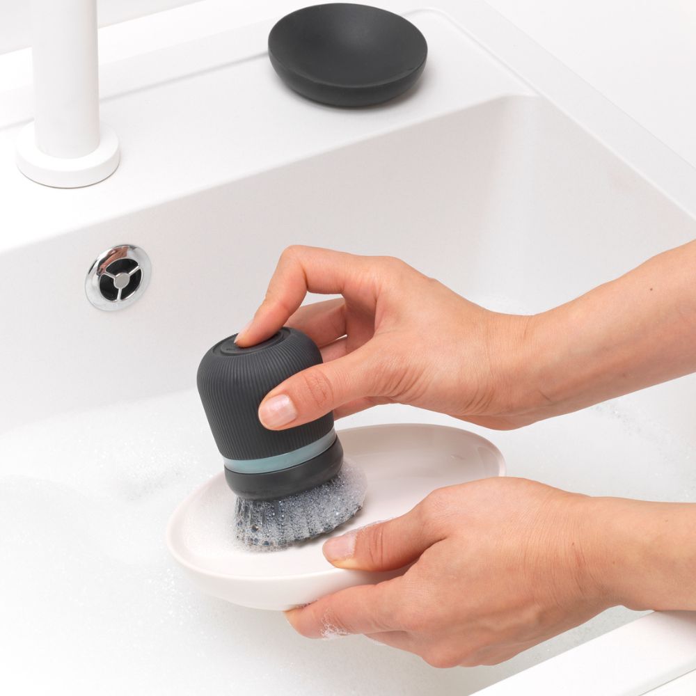 Soap Dispensing Dish Brush - Dark Grey at Brabantia GH