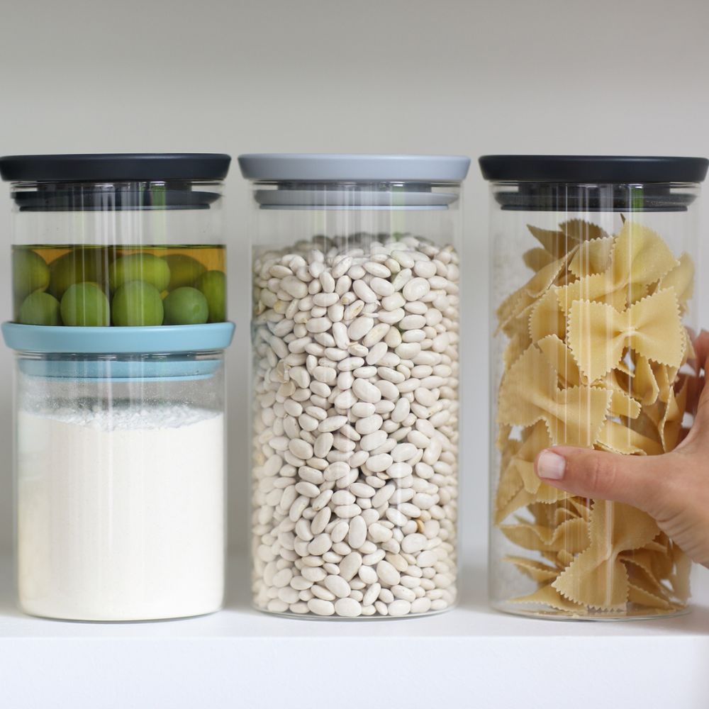 Stackable Glass Jar, 0.3 litre - Dark Grey at Brabantia GH