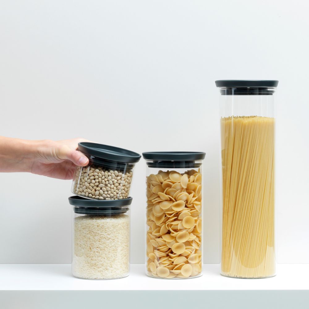 Stackable Glass Jar, 0.3 litre - Dark Grey at Brabantia GH