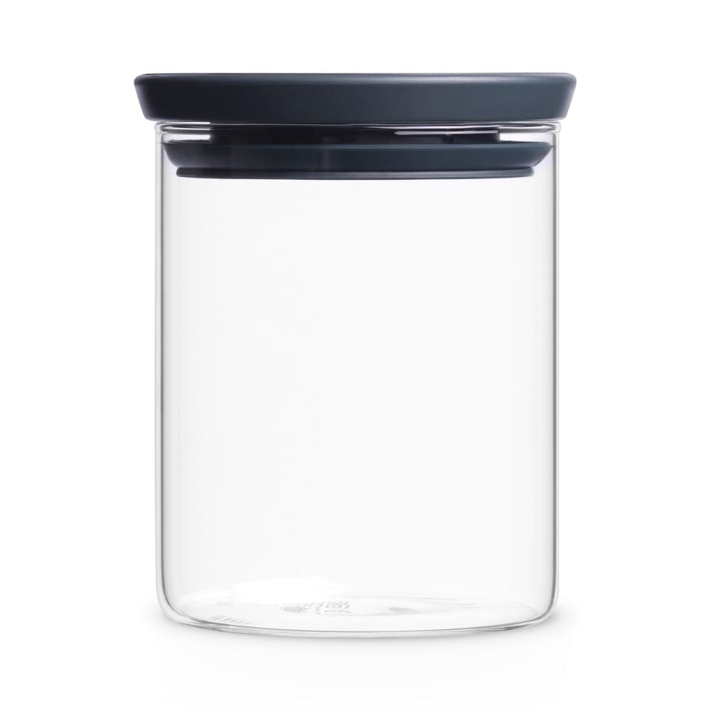 Stackable Jar, 0.6 litre, Glass - Dark Grey at Brabantia GH