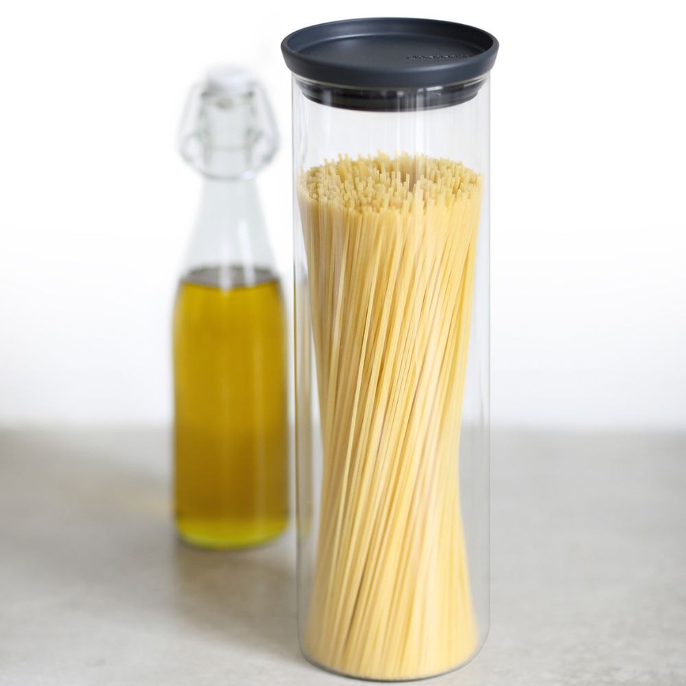 Stackable Jar, 1.9 litre, Glass - Dark Grey at Brabantia GH