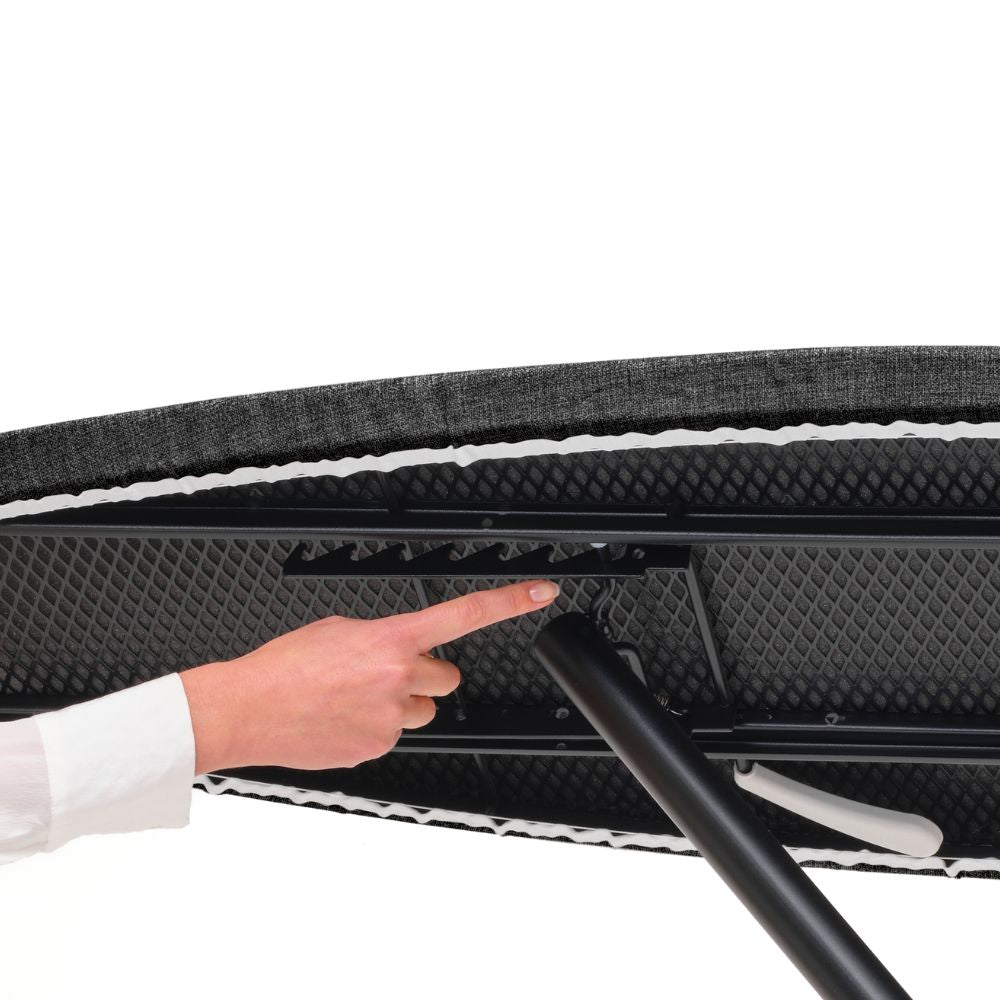 Steam & Ironing Board D, 135x45 cm, HRPZ - Denim Black at Brabantia GH