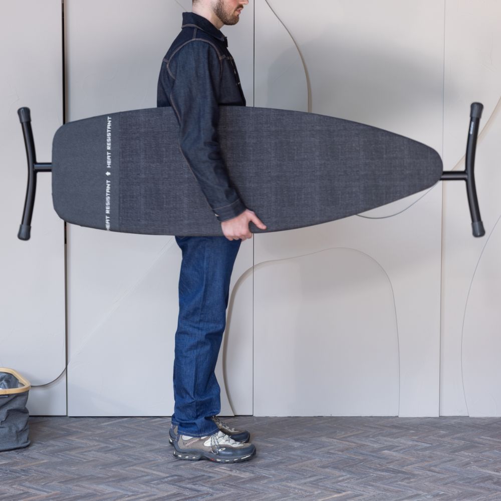 Steam & Ironing Board D, 135x45 cm, HRPZ - Denim Black at Brabantia GH
