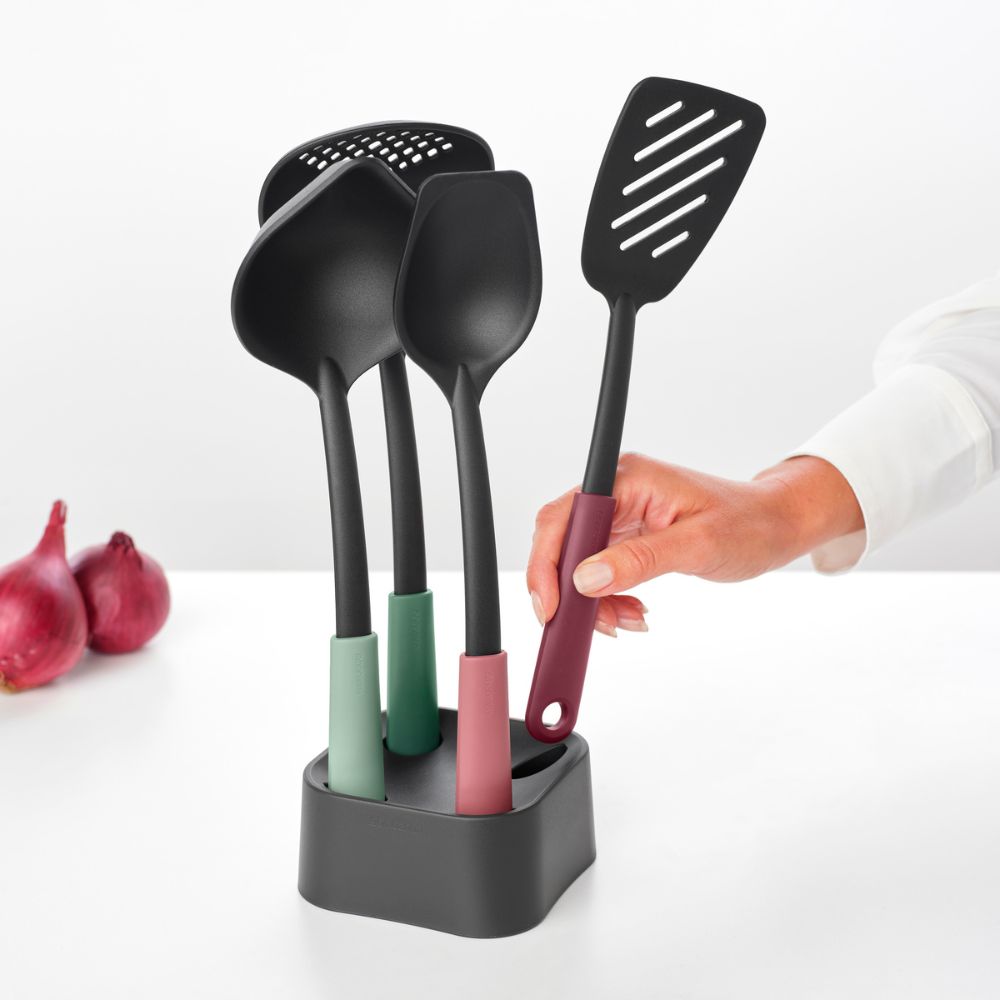 Tasty+ Kitchen Utensils Set plus Stand - Mixed at Brabantia GH