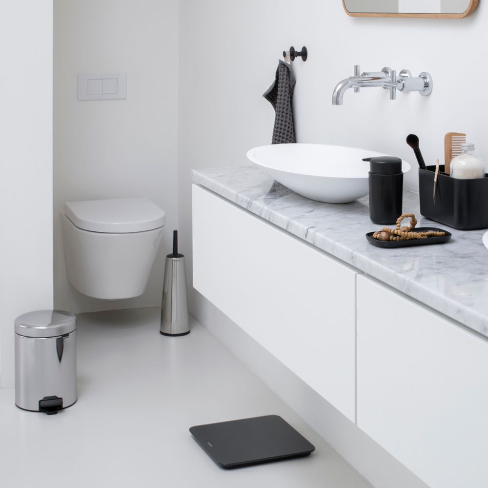 Toilet Accessory Set, ReNew, Set of 3 - Brilliant Steel at at Brabantia GH