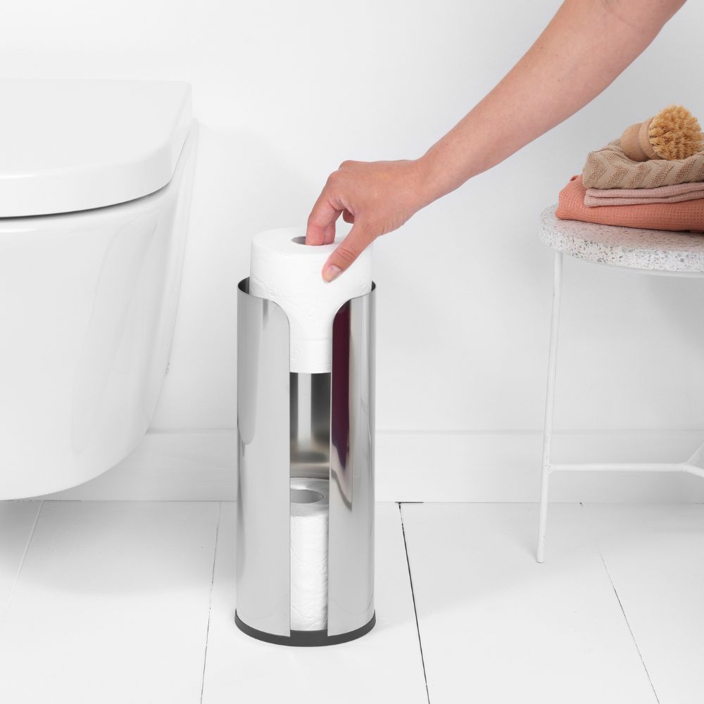 Toilet Accessory Set, ReNew, Set of 3 - Brilliant Steel at at Brabantia GH