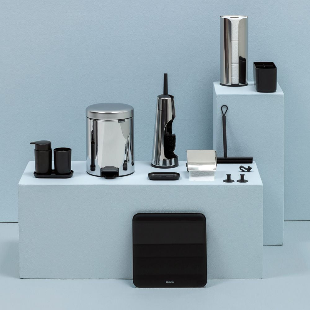 Toilet Accessory Set, ReNew, Set of 3 - Brilliant Steel at at Brabantia GH