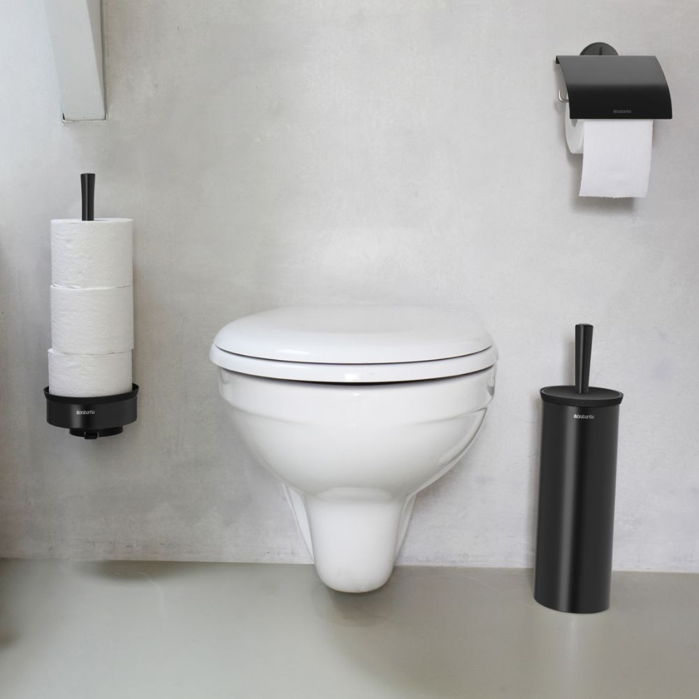 Toilet Brush and Holder, Profile - Black at Brabantia GH