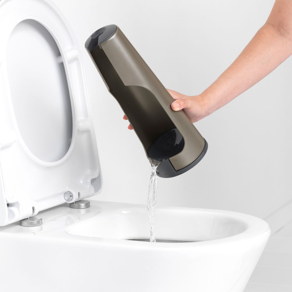 Toilet Brush and Holder, ReNew - Platinum at Brabantia GH