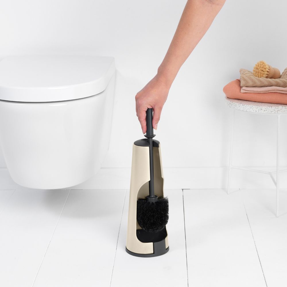 Toilet Brush and Holder, ReNew- Soft Beige at Brabantia GH
