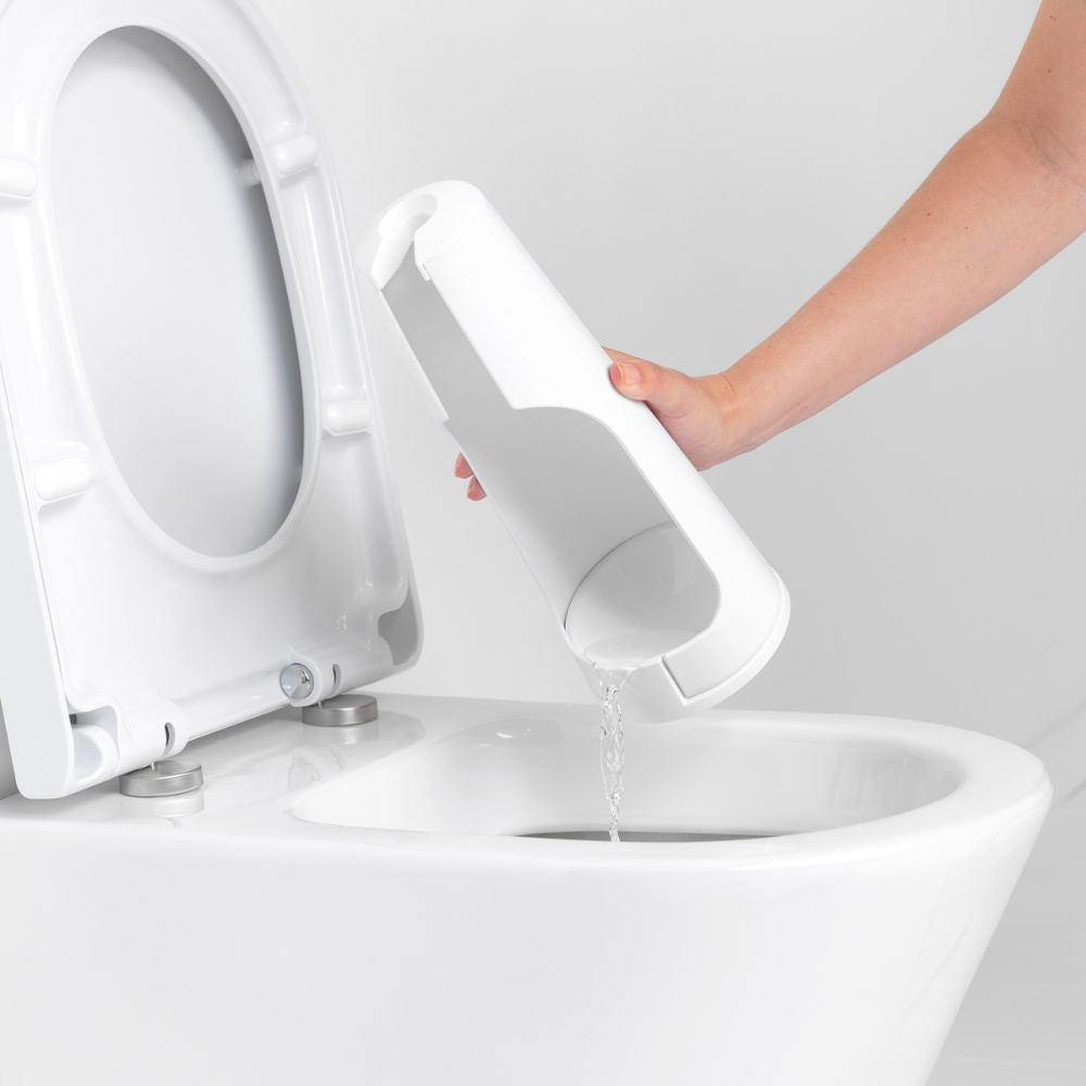 Toilet Brush and Holder, ReNew - White at Brabantia GH